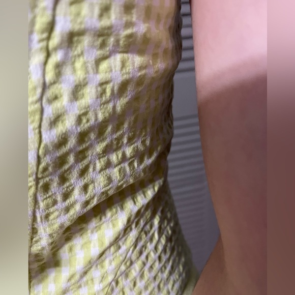 NWT ZARA Corset top with a sweetheart neckline and wide straps. lime zip.SIZE S - Picture 6 of 17